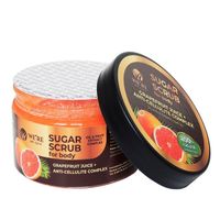 Сахарный скраб для тела grapefruit juice+anti-celite complex We're we care 250мл миниатюра фото №4