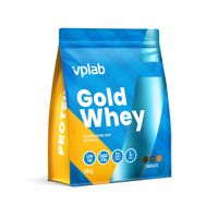 Протеин сывороточный биоактивный натуральный вкус шоколада Gold Whey Vplab 500г миниатюра