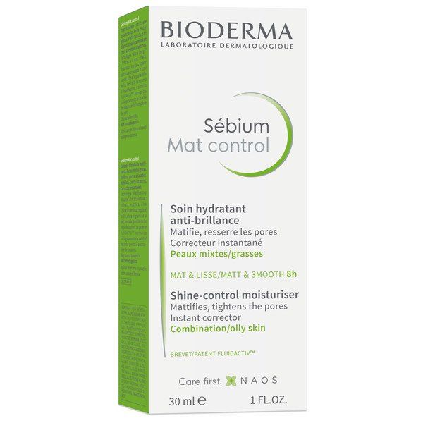 Крем для жирной и комбинированной кожи лица матирующий увлажняющий Sebium Bioderma/Биодерма 30мл