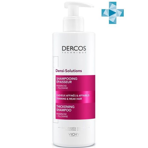 Шампунь уплотняющий Dercos Densi-Solutions Vichy/Виши 400мл vichy dercos densi solutions шампунь уплотняющий для ослабленных волос 250 мл