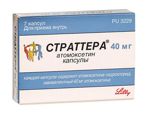 Страттера капсулы 40мг 7шт