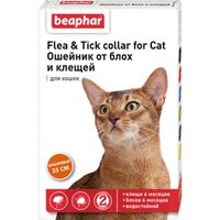 Ошейник для кошек от блох оранжевый Beaphar/Беафар 35см