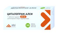 Циталопрам-Алси таблетки п/о плен. 40мг 30шт, миниатюра