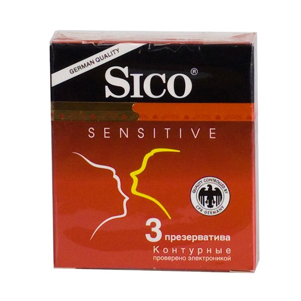 Презервативы контурные анатомической формы Sensitive Sico/Сико 3шт
