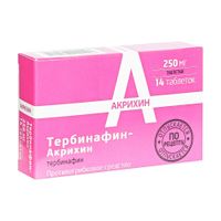 Тербинафин-Акрихин таблетки 250мг 14шт, миниатюра фото №4