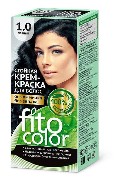 Крем-краска для волос серии fitocolor, тон 1.0 черный fito косметик fito косметик 115 мл Фитокосметик ООО 503990 - фото 1