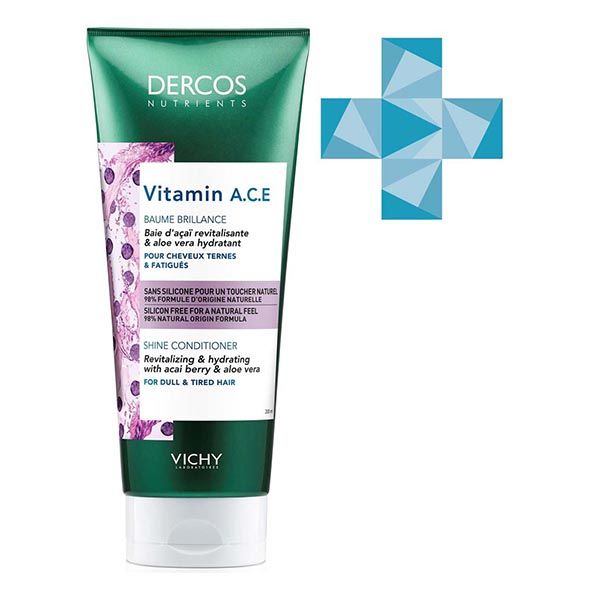 Кондиционер для блеска волос Dercos Nutrients Vitamin Vichy/Виши 200мл
