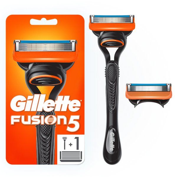 Мужская бритва Gillette (Жиллетт) Fusion5 с 2 сменными кассетами бритва мужская gillette fusion5 с 3 сменными кассетами