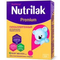 Смесь Nutrilak Нутрилак Premium Гипоаллергенная на основегидролиз. сывороточных белков 350 г