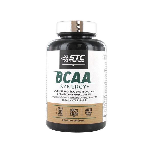 Аминокислоты БЦАА/BCAA синергия+ STC Nutrition капсулы 554,82мг 120шт