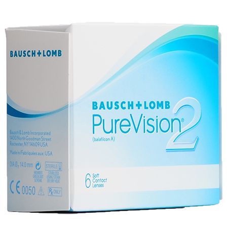 Линзы контактные Bausch&Lomb/Бауш энд Ломб Purevision2 HD (8.6/-2,00) 6шт