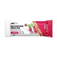 Батончик мюсли вкус клюквы Я натуральный! ABC Healthy Food 25г