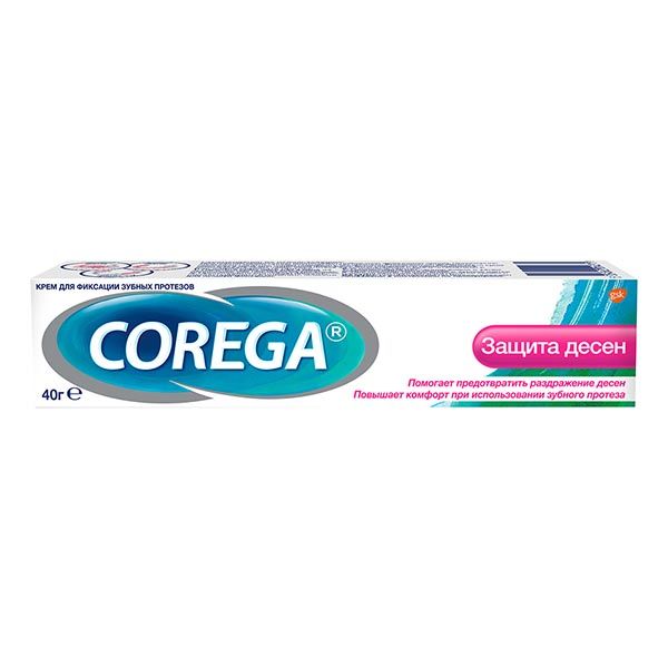 Крем для фиксации зубных протезов предотвращающий натирание защита десен Corega/Корега 40г фото №9