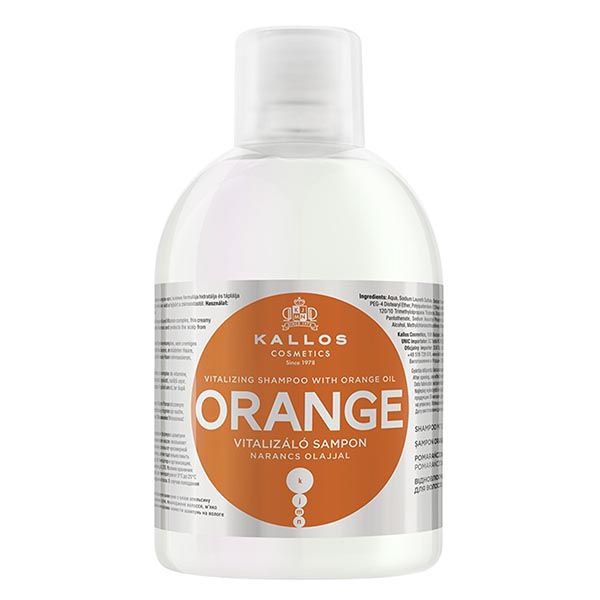 Шампунь для волос с маслом апельсина Восстанавливающий Orange Kallos kjmn/Калос кжмн 1л