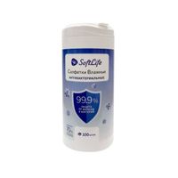 Салфетки влажные для рук антибактериальные SoftLife/СофтЛайф 100шт миниатюра
