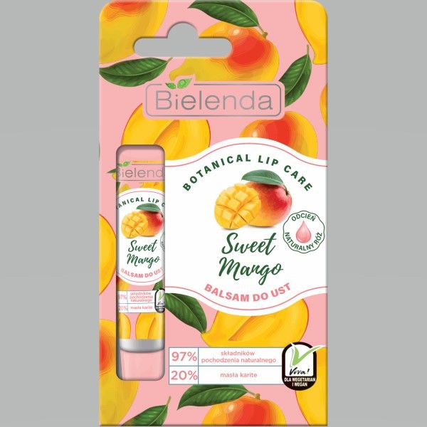 Бальзам для губ сладкий манго botanical lip care Bielenda/Белинда 10г