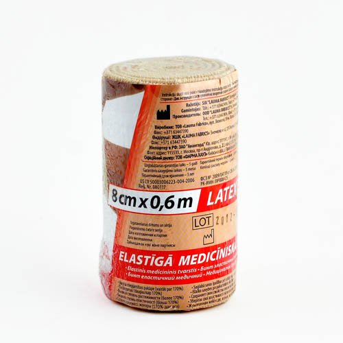 Изображение товара Бинт эластичный компрессионный высокой растяжимости модель 2 Latex Free Lauma/Лаума 60x8см