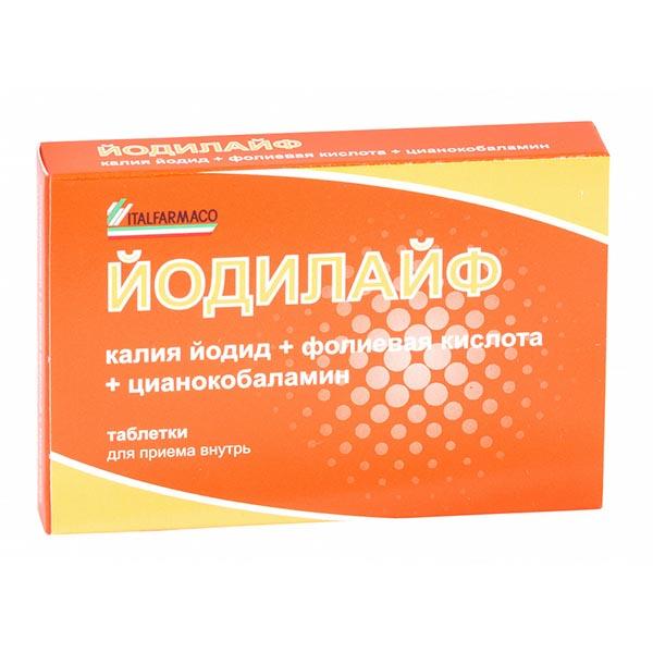 Изображение товара Йодилайф таблетки 28 шт - комплекс витаминов для женщин перед беременностью