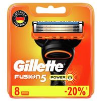 Кассеты Gillette (Жиллетт) сменные для безопасных бритв Fusion Power, 8 шт. миниатюра фото №2