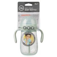 Бутылочка антиколиковая с ручками и силиконовой соской шалфейный Happy Baby/Хэппи Беби 300мл