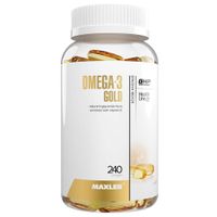 Омега-3 Голд жирные кислоты Maxler/Макслер капсулы гелевые 240шт