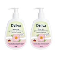 2Х Крем-гель для интимной гигиены с молочной кислотой Doliva/Долива фл. 300мл