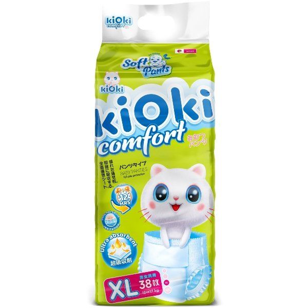 Kioki детские трусики  comfort soft  xl (12-16 кг) 38 шт.