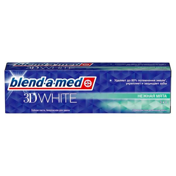 Паста зубная Blend-a-med/Бленд-а-мед 3D White Нежная мята 100мл фото №2