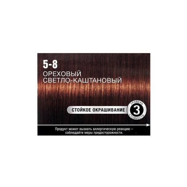 Краска для волос 5-8 Ореховый светло-каштановый Syoss/Сьосс 115мл фото №8