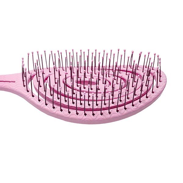 Био-расческа подвижная для волос светло-розовая Solomeya