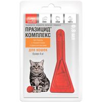 Празицид-комплекс капли на холку для кошек более 4кг 0,8мл