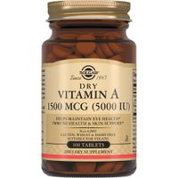 Сухой витамин А 1500мкг 5000МЕ Solgar/Солгар таблетки 0,37г 100шт