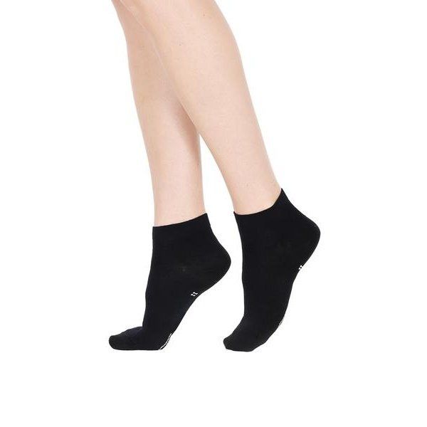 Носки женские эластичные из хлопка черные Bike socks Pompea 3 пары p.35-38 фото №2