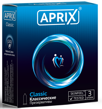 Презервативы Aprix (Априкс) Classic классические 3 шт.