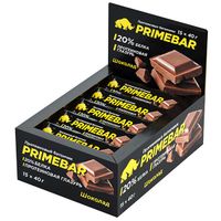 Батончик с содержанием протеина (20%) со вкусом шоколада Primebar/Праймбар 40г*15шт