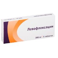 Левофлоксацин таблетки п/о плен. 500мг 5шт, миниатюра фото №12