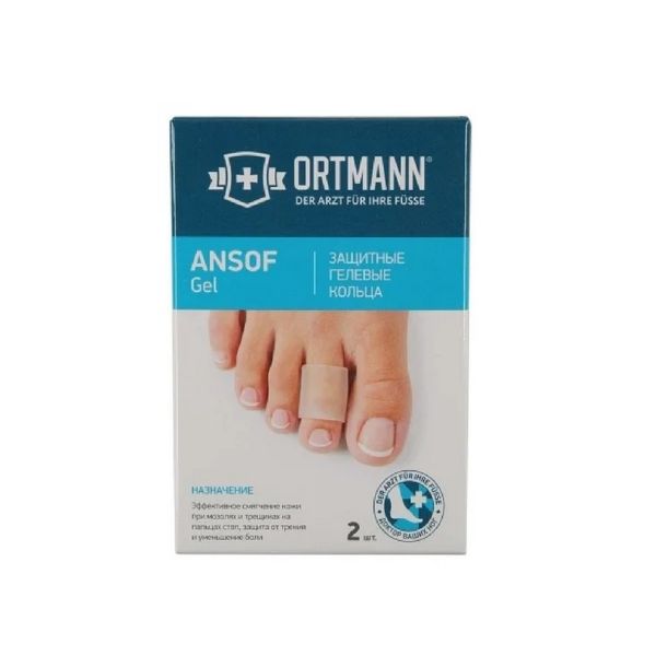 Приспособление ортопедическое для стопы корригирующее Ortmann/Ортманн Ansof F-00041-01B р.M приспособление ортопедическое для пальцев ног ortmann ортманн inton f 00054 05 р l