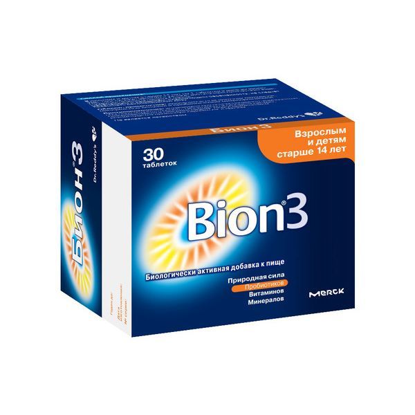 Бион 3 таблетки 30шт