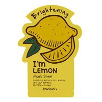 Маска для лица тканевая с экстрактом лимона I'm lemon mask sheet brightening TONYMOLY 21г