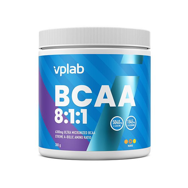Аминокислоты БЦАА/BCAA 8:1:1 манго Vplab 300г