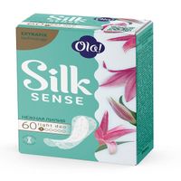 Прокладки ежедневные гигиенические тонкие стринг-мультиформ аромат нежная лилия Silk Sense Light Ola! 60шт