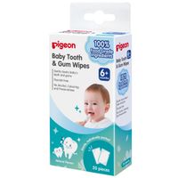 Салфетки для чистки молочных зубов для детей без аромата с 6 мес. Pigeon/Пиджен 20шт