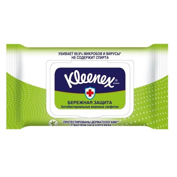 Салфетки Kleenex (Клинекс) влажные антибактериальные 40 шт. Kimberly Clark (Корея) 573957 Салфетки Kleenex (Клинекс) влажные антибактериальные 40 шт. - фото 1