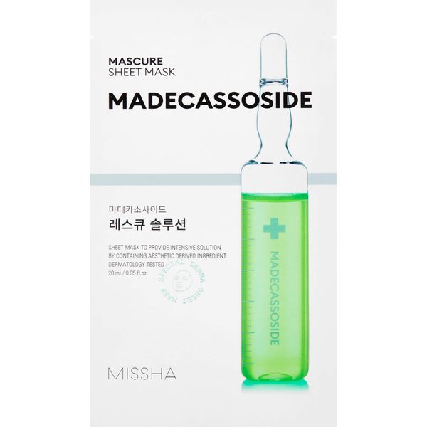 Маска-SOS для восстановления ослабленной кожи с мадекассосидом Missha 27мл маска для лица mediheal с мадекассосидом успокаивающая 24 мл