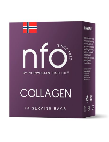 Коллаген NFO/Норвегиан фиш оил саше 5,3г 14шт Norwegian Fish Oil AS 2409906 Коллаген NFO/Норвегиан фиш оил саше 5,3г 14шт - фото 1