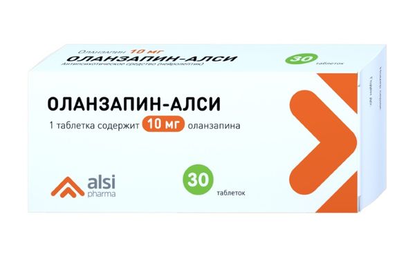 Оланзапин-Алси таблетки 10мг 30шт