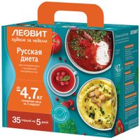 Программа питания диета для снижения веса с пониженной калорийностью русская диета Худеем за неделю Леовит 823г
