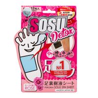 Патчи Sosu (Сосу) для ног Detox с ароматом розы 6 пар, миниатюра фото №3