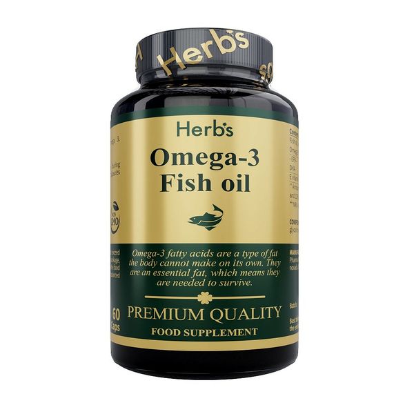 Омега-3 Рыбий жир Herbs/Хербc капсулы 1,44г 1000мг 60шт