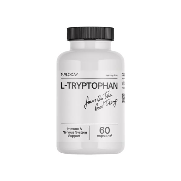 L-триптофан Moloday/Молодей капсулы банка 60шт